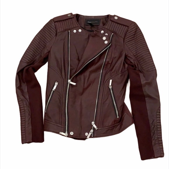 BCBG MaxAzria Blake Moto Leather Jacket